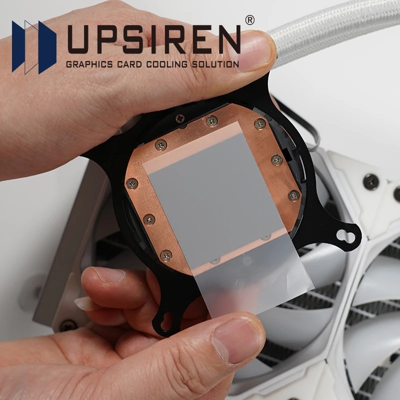 UPSIREN PCM-1 Thermal Grease Replacement PCM Pad Solid Silicone Grease Phase Change Silicone Repaste Pad 80x80 PCM термопрокла
