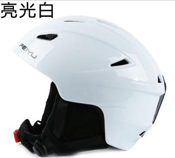 Winter Men and Women Ski Helmet Snow Snowboard Helmet Mens Outdoor Sports Head Safety Wear M,L Black White: White / L