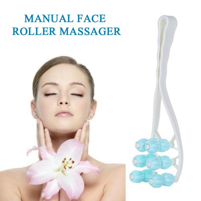 Face Lift Up Slimming Flower Shape Anti Wrinkle Improve Relaxation Facial Massager Rollers Manual Portable Cosmetic Makeup Tools