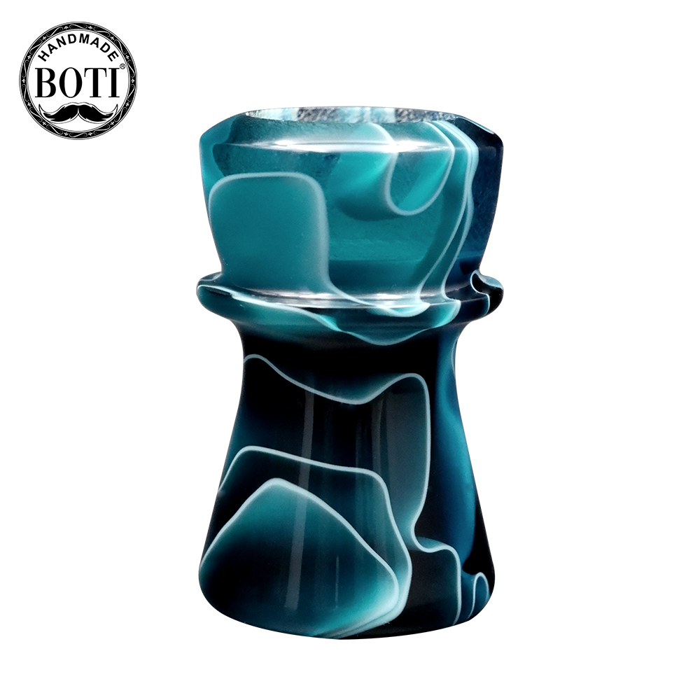Boti-Brush-Blue Line Handle Shaving Brush Handle Resin Men's Shaving Tools Beard Tools