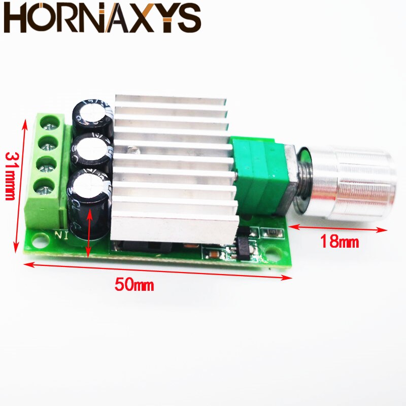 12V 24V 10A PWM DC Motor Speed Controller Adjustable Speed Regulator Dimmer Control Switch for Fan Motors LED Light
