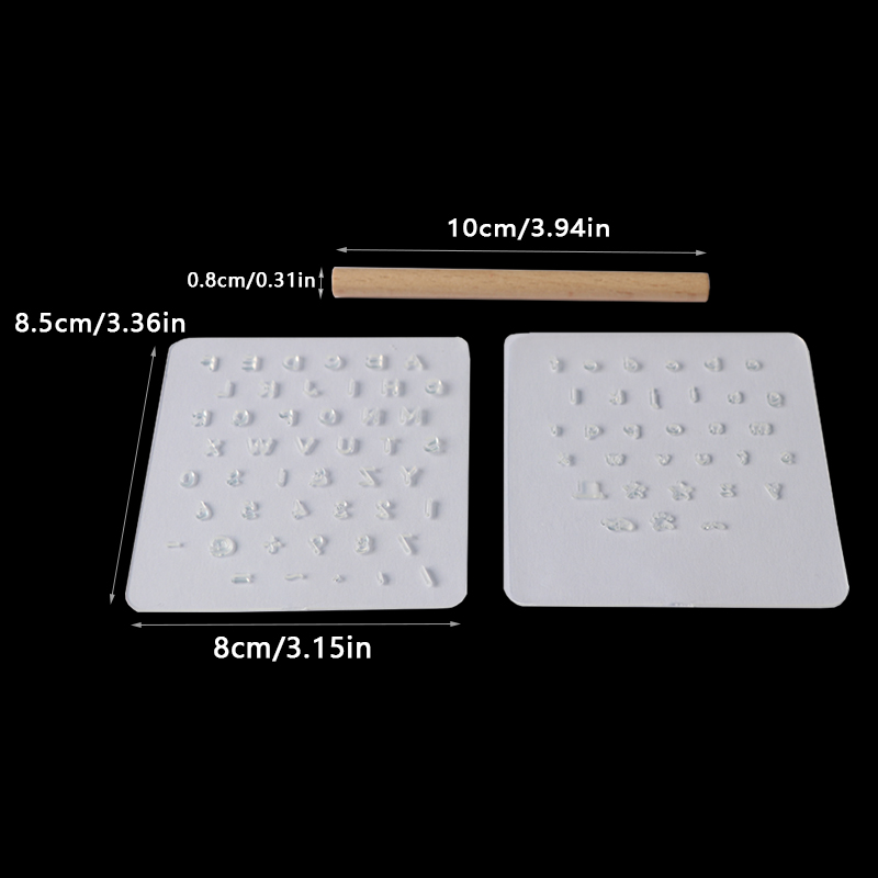 Set of plastic punch alphabet number stamps for leather tools leather drilling tools