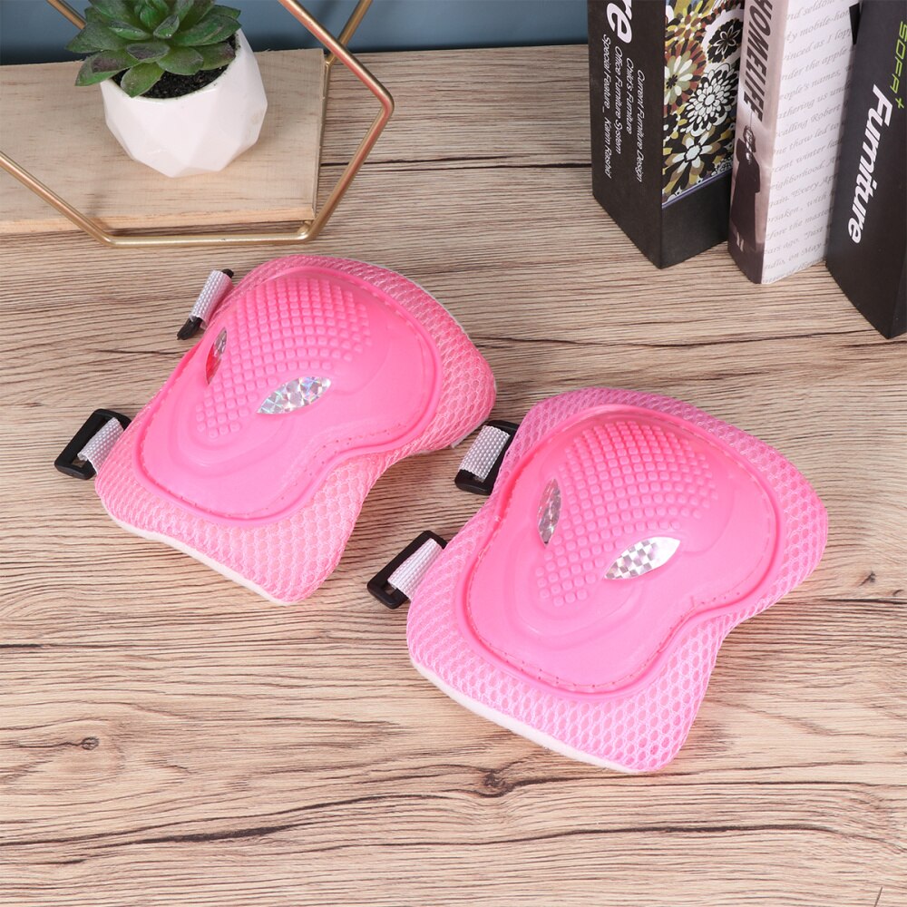 6pcs in 1 Set Adults Roller-skate Protection Gear Skiing Roller Protector Sports Protectors Kit Skateboard Bike Riding Knee Pad