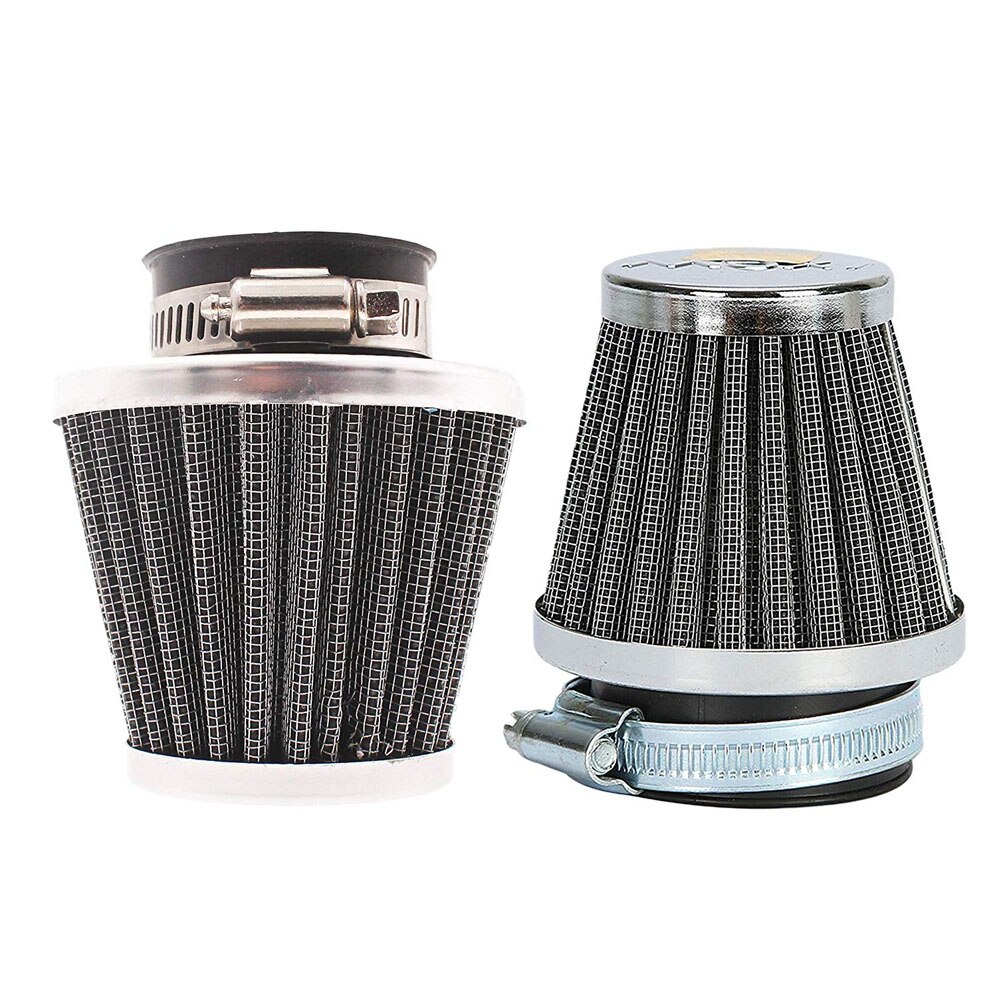 2 uds Universal Filtro de aire para motocicleta moto limpiador de filtro de entrada de aire 35/39/42/44/48/50/52/54/60mm sustitución