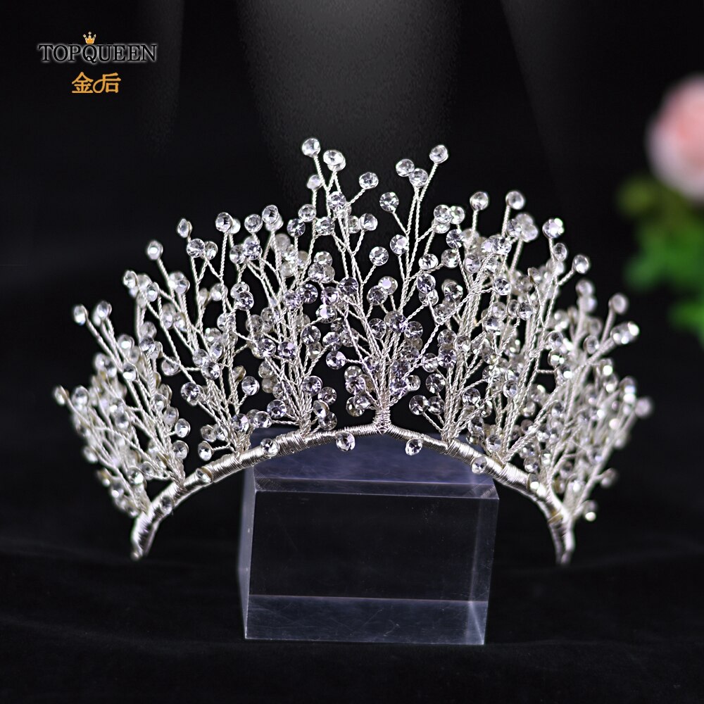 Topqueen  hp193- prinsessenkroon voor kinderen, kleine prinsessenkroon, meisjeskroon, feestkroon voor kinderen, haaraccessoires voor kinderen, kroon