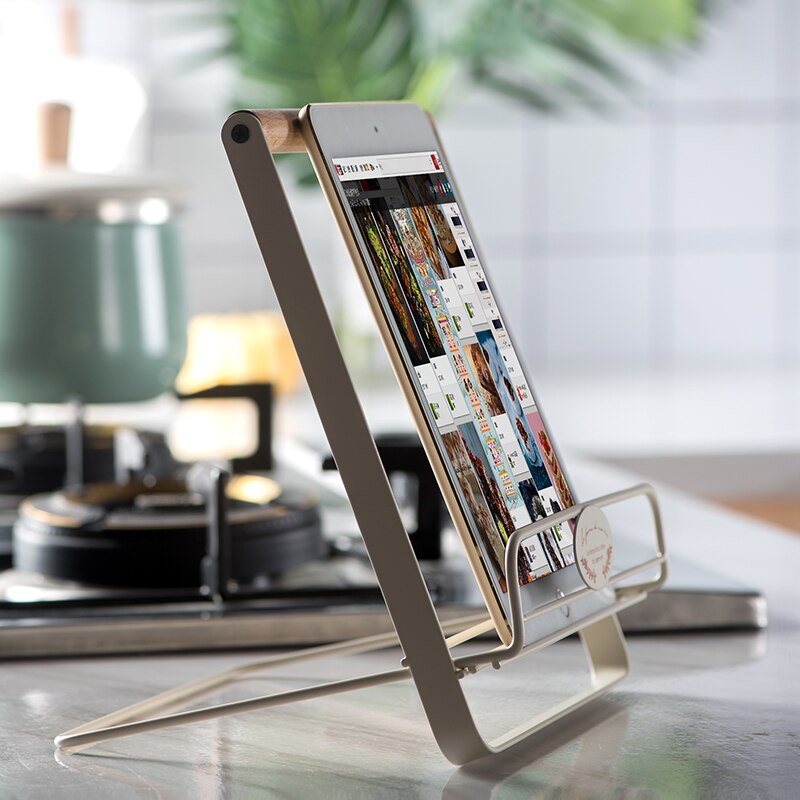 Multifunktion bærbar mobiltelefon ipad stativ desktop folde opbevaringsholder dokumentholder menu magazin læsebog stander