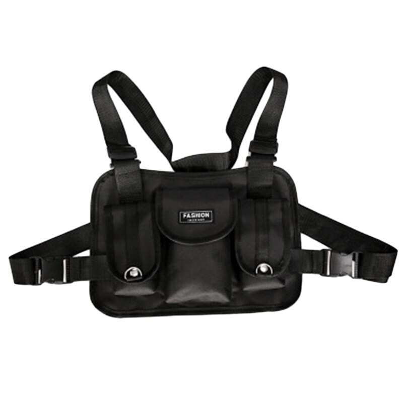 Chest Waist Bag Front Hip Hop Streetwear Chest Bag... – Grandado