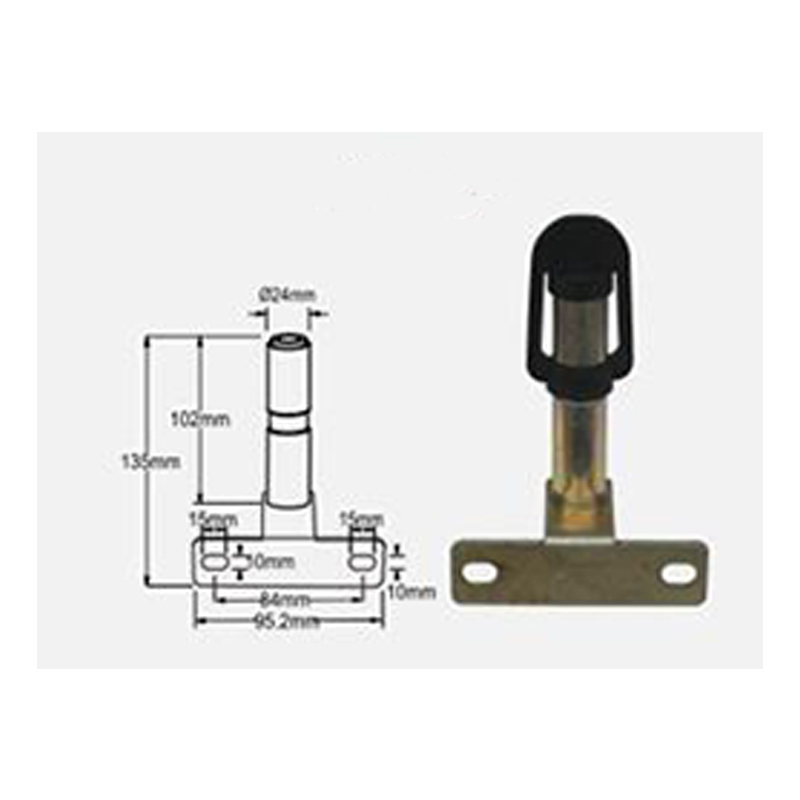 Metal Rotating Flashing Beacon Mount Bracket Flexible Stem DIN Pole Tractor Mounting Light Warning Light Accessories: Yellow