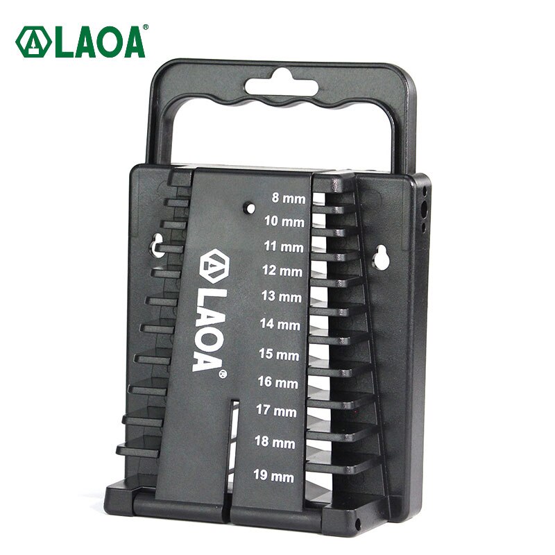 LAOA Multifunctional Fast Ratchet Wrench Double-headed Dual-purpose Open-ended Ratchet Wrench Hand Tools: Dark Grey