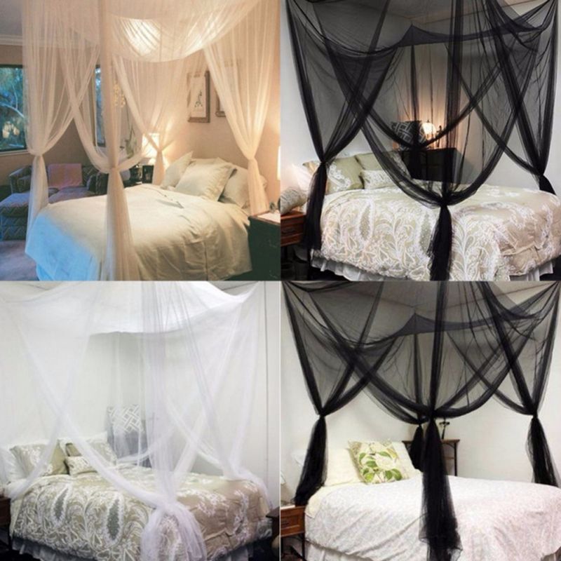Simple square mosquito net with doors open on all sides Summer anti-mosquito breathable lady sleeping mosquito net