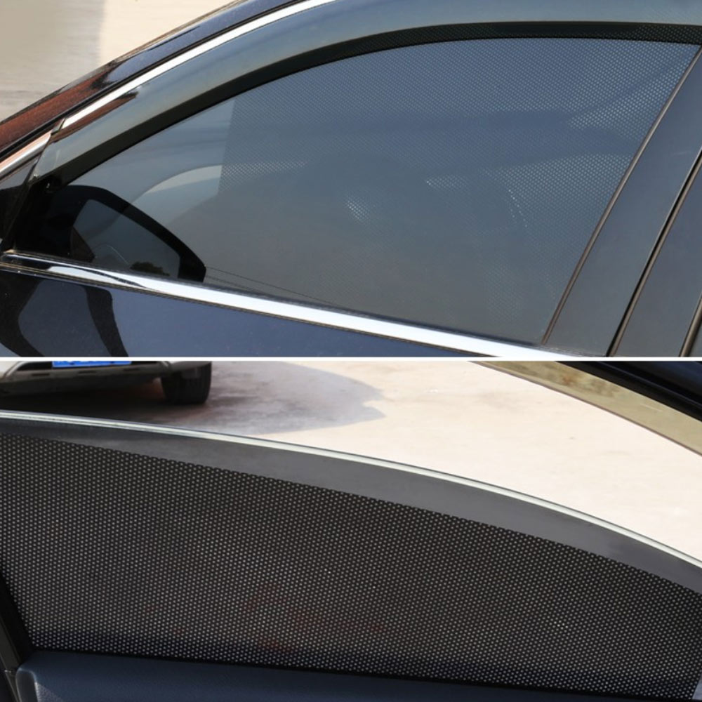 Glcc 42 Cm * 38 Cm 2 Stuks/partij Pvc Elektrostatische Zonnescherm Sticker Auto Side Window Zwart Mesh Zonnescherm Cover zonwering Stickers