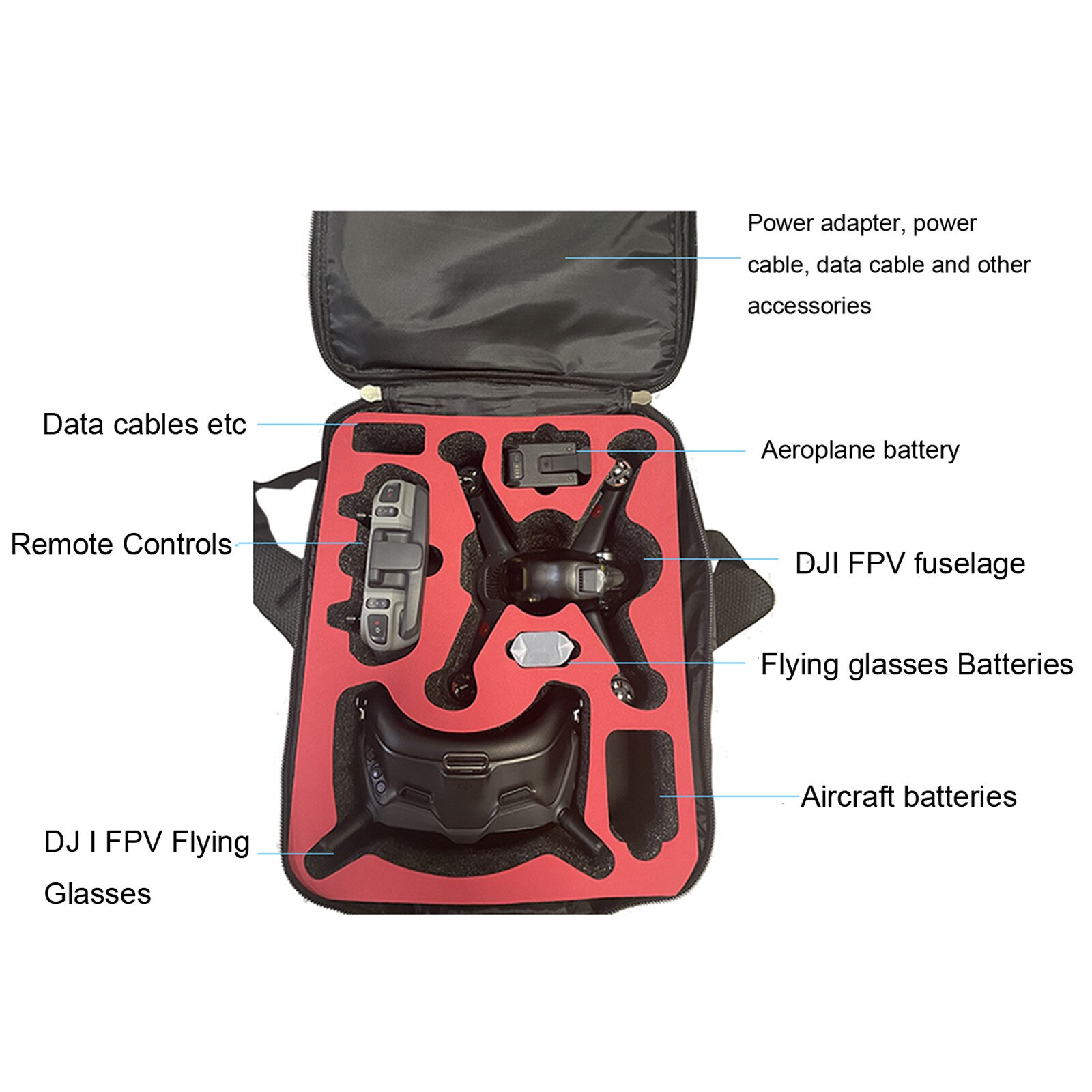 Drone Opbergtas Draagtas Drones Case Pc Hard Travel Bescherm Case Voor Dji Fpv Combo Waterdichte Drone Doos Sac À belangrijkste: C