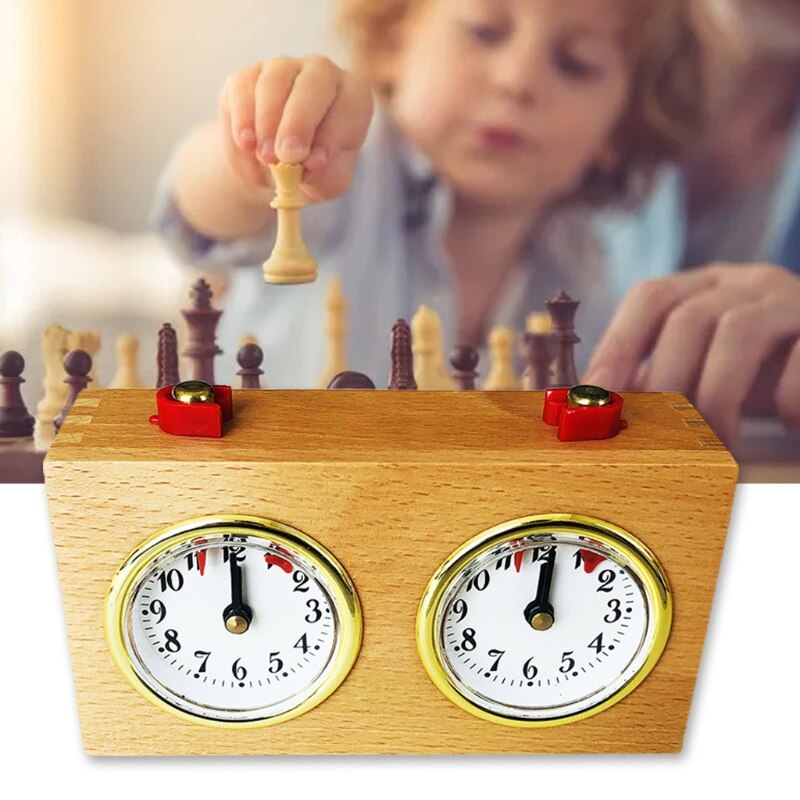 Chess timer, chess mechanical wooden table, chess simulation table, chess simula