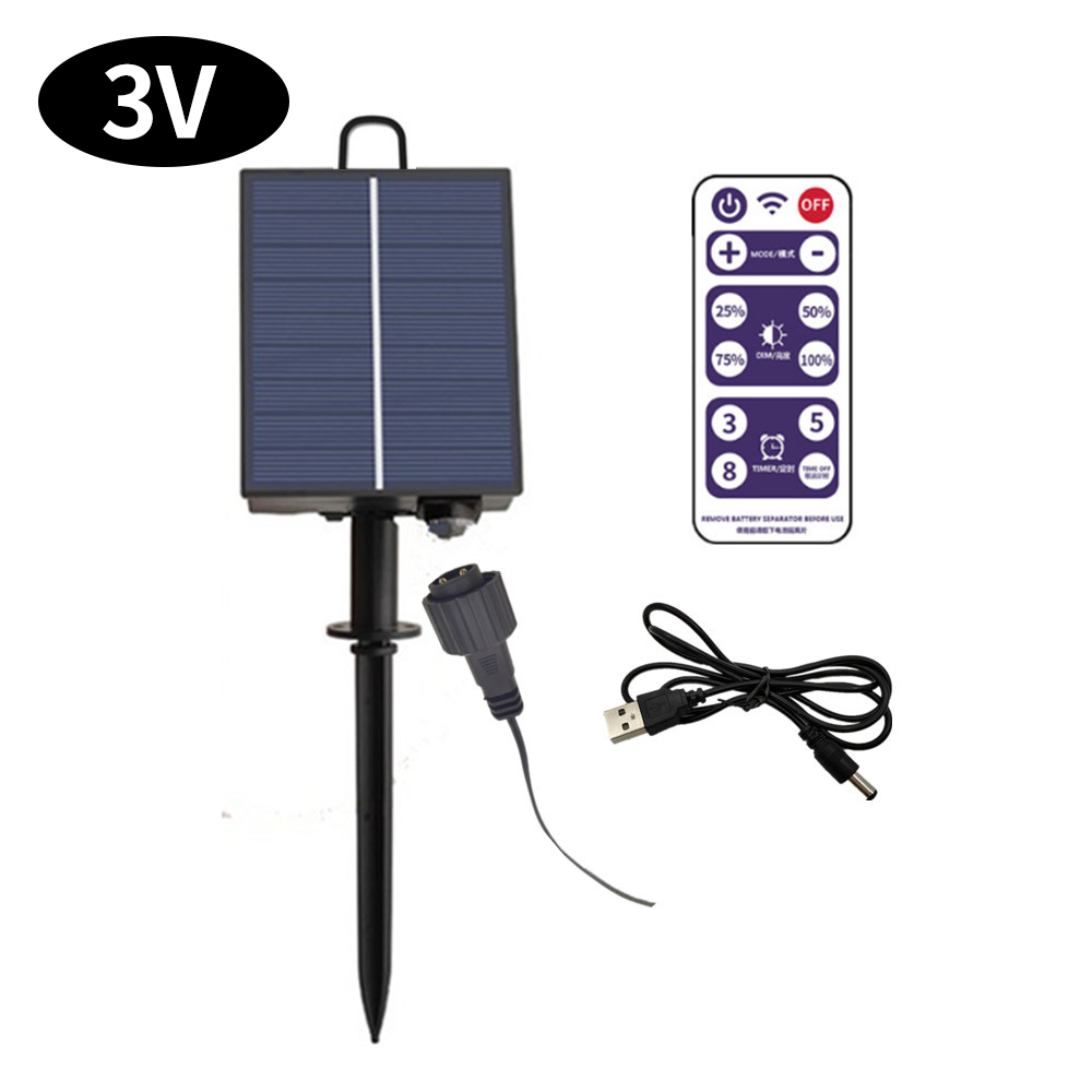 Kit de boîte de batterie solaire 3V 24V, panneau lumineux au Lithium alimenté avec perceuse, pelle, télécommande pour lampe à bande Led, bricolage: BLANC