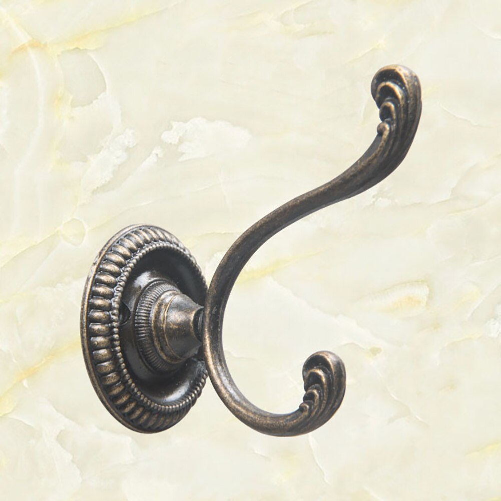 Gancho de pared de armario de bronce antiguo/negro de gran tamaño para ropa, Perchero de abrigo, Perchero de ropa Vintage: bronze