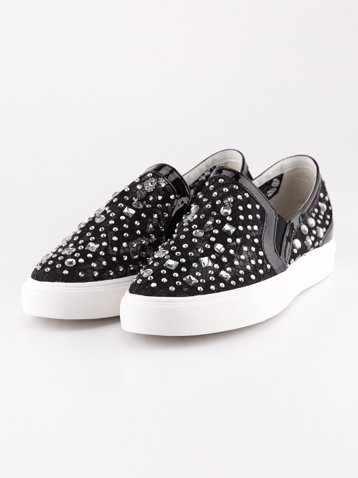 Zapatillas de deporte con diamantes de imitación