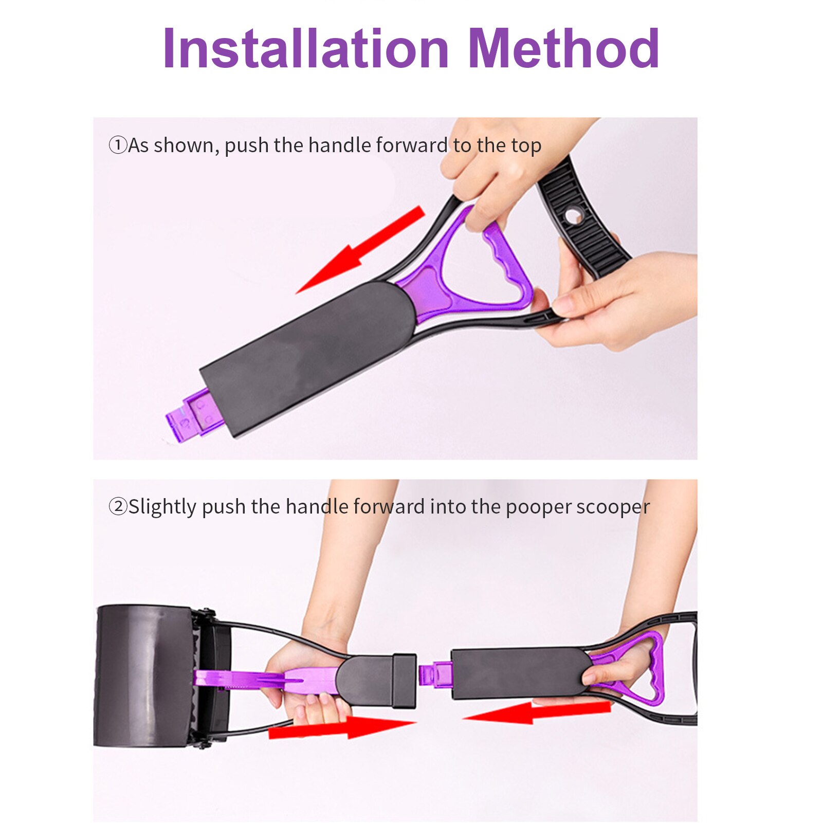 Pet Pooper Scooper Long Handle Dog Poop Scooper Jaw Poop Scoop Shovel Pick Up Animal Waste Picker Pet Outdoor Cleaning Tools