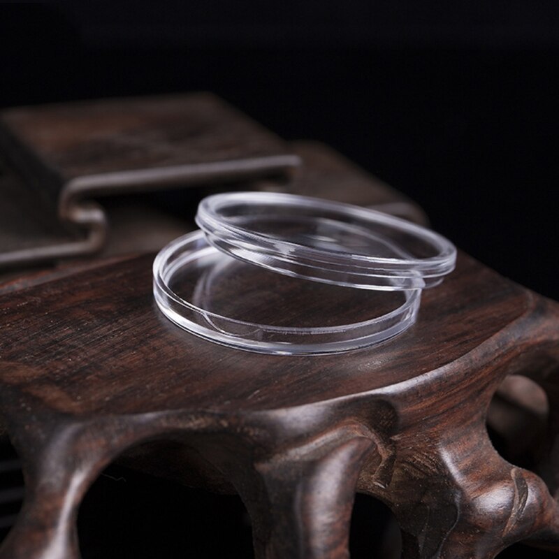 100pcs/ lot 27mm Commemorative Coin Storage Box Round Coin Holder in a Box Storage Organizer Coin Collection Box Container