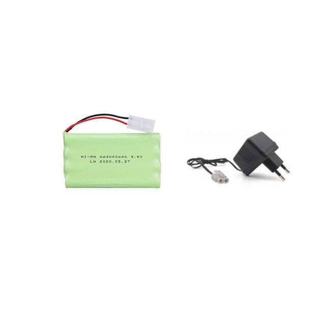 9.6 V Ni-Mh Batterij Voor Rc Speelgoed Elektrische Speelgoed Veiligheid Faciliteiten Elektrische Speelgoed Aa 9.6 V 3000 Mah Oplaadbare Batterij tamiya Plug: Blauw