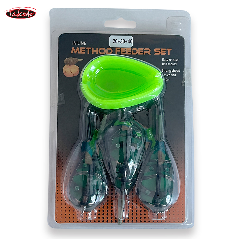 TAKEDO TN15 20G 30G 40G 50G 60G lanceur d'appât carpe mangeoire carpe méthode de pêche mangeoire et moule carpe matériel de pêche ensemble
