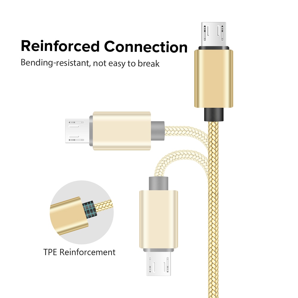 YCDC Micro USB kabel 2A szybka synchronizacja danych kabel ładowania dla Samsung Huawei Xiaomi LG HTC android Microusb kable telefonów komórkowych