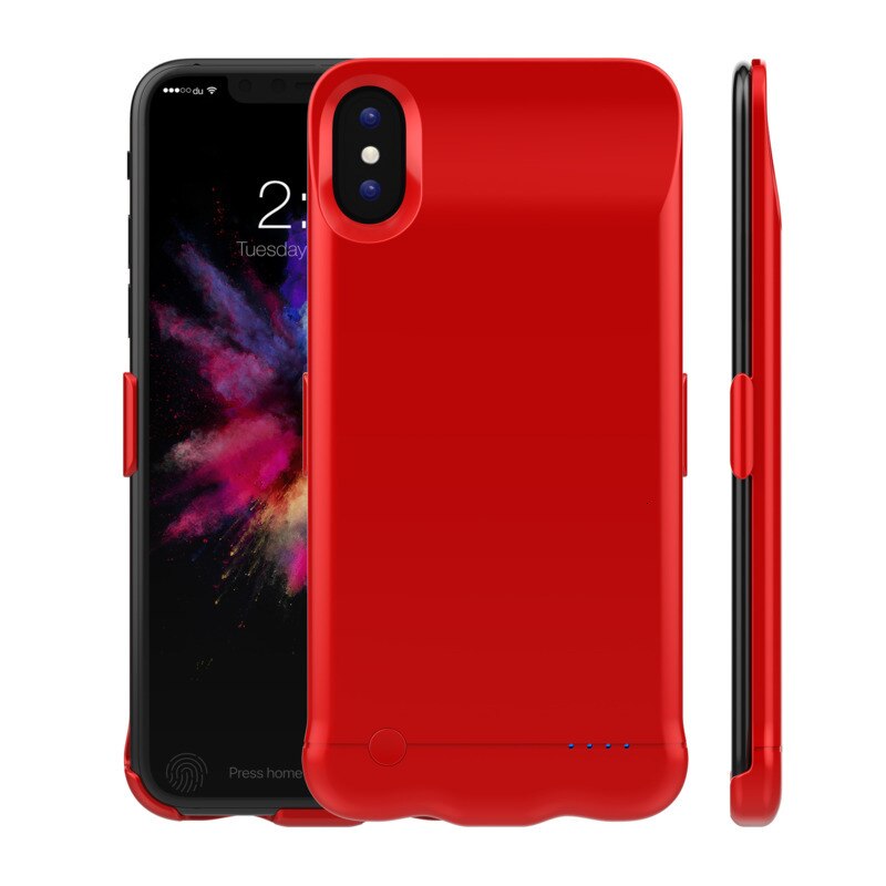 5200mAh For iphone XS MAX High Capacity Battery Case For iphone XR X Battery Case Backup Battery Charger Case Cover Power Bank