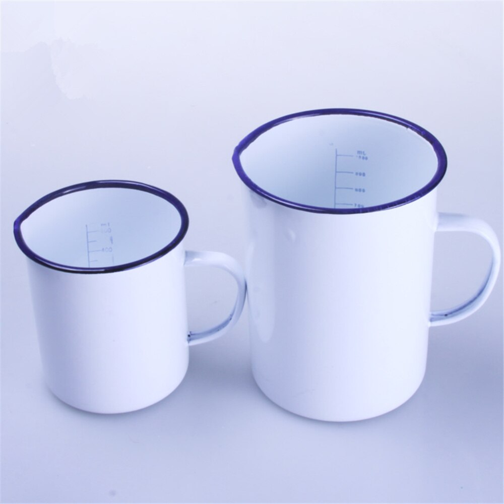 1 st 1000ml emaljbägare med vågmätkopp labmaterial