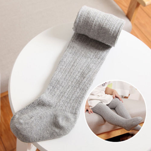 6 cores do bebê crianças meninas da criança collants sólido quente meias meias meias kintting antiderrapante calças meias