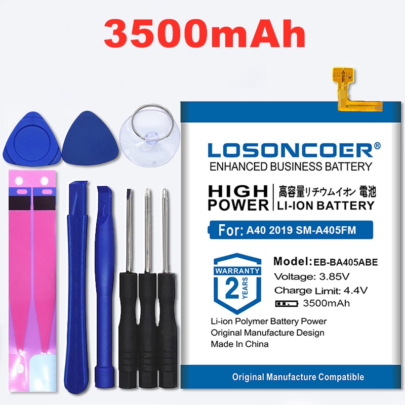 100% Originele Losoncoer 3500 Mah EB-BA405ABE Batterij Voor Samsung Galaxy A40 SM-A405FM/Ds SM-A405FN/Ds GH82-19582A