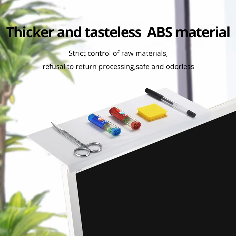 1pc White/Black Adjustable Hanging Rack for TV Set Top Box, Remote Control, Router & Small Accessories, Multi-Functional Storage