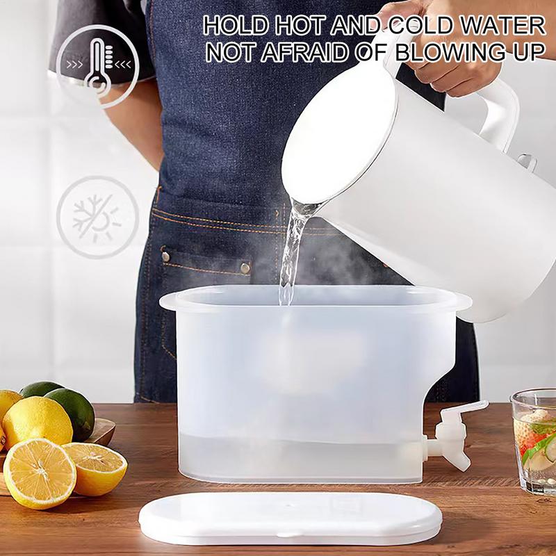3.5L Koud Water Ju g Grote Capaciteit Plastic Koud Water Container Drank Dispenser Met Kraan Fruit Drinken Theepot Voor Koelkast