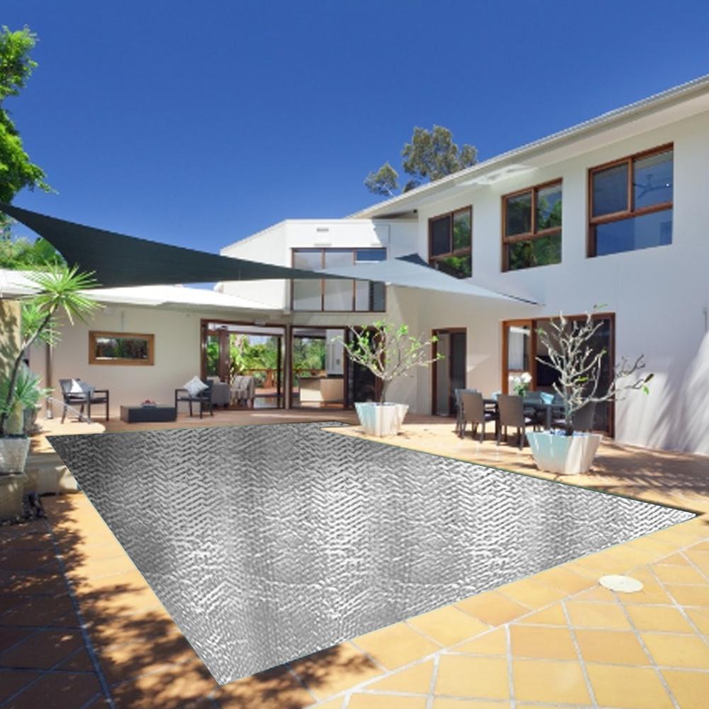 Swimming Pool Cover Rectangular Solar Summer Waterproof Rainproof Pool Tub Dust Cover Outdoor Tarpaulin Bubble Blanket Accessory