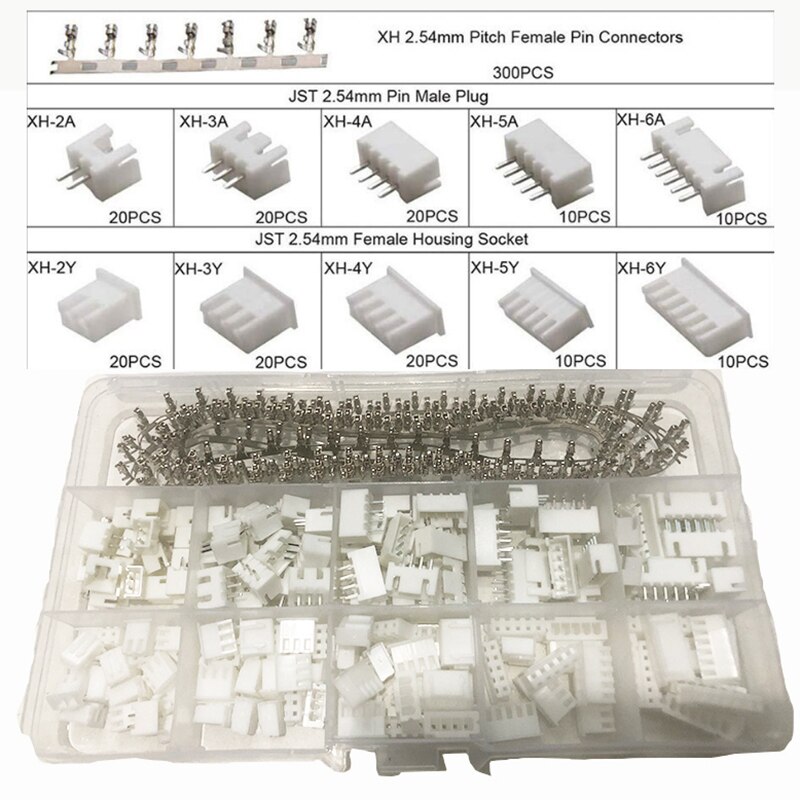 SN-01BM Crimping PliersTool Set 2.54mm PH2.0 Dupont Connectors and Crimp Pins，460pcs 2.54 mm JST-XH PH Connector kit: 46PCS XH2.54