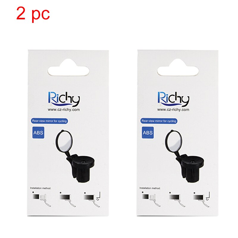Fiets Achteruitkijkspiegel Racefiets Fietsen Stuur End Spiegel ABS Stuur Side Veiligheid Flexibele Achteruitkijkspiegels Fiets Accessoires: 2 pc bile mirror