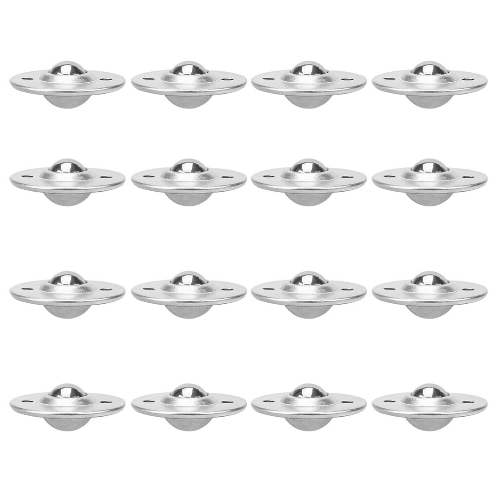 16Pcs CY-16B Dia 5/8-Inch Lager Staal Rollerball Flens Transportband Ball Transfer Unit 360 Graden Universele Overdracht lager