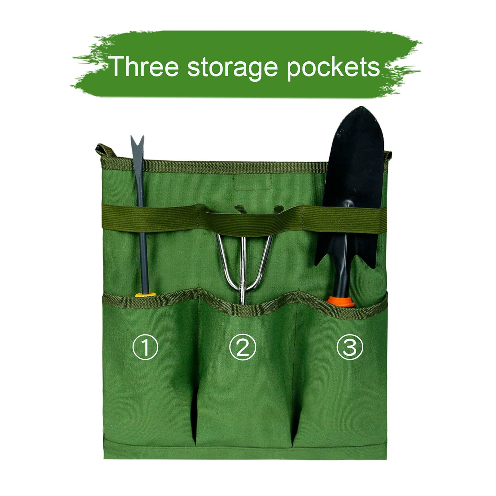 Garden Tool Bag Outdoor and Indoor Hand Bag for Garden Tool Kits with 3 Oxford Pockets shoulder strap