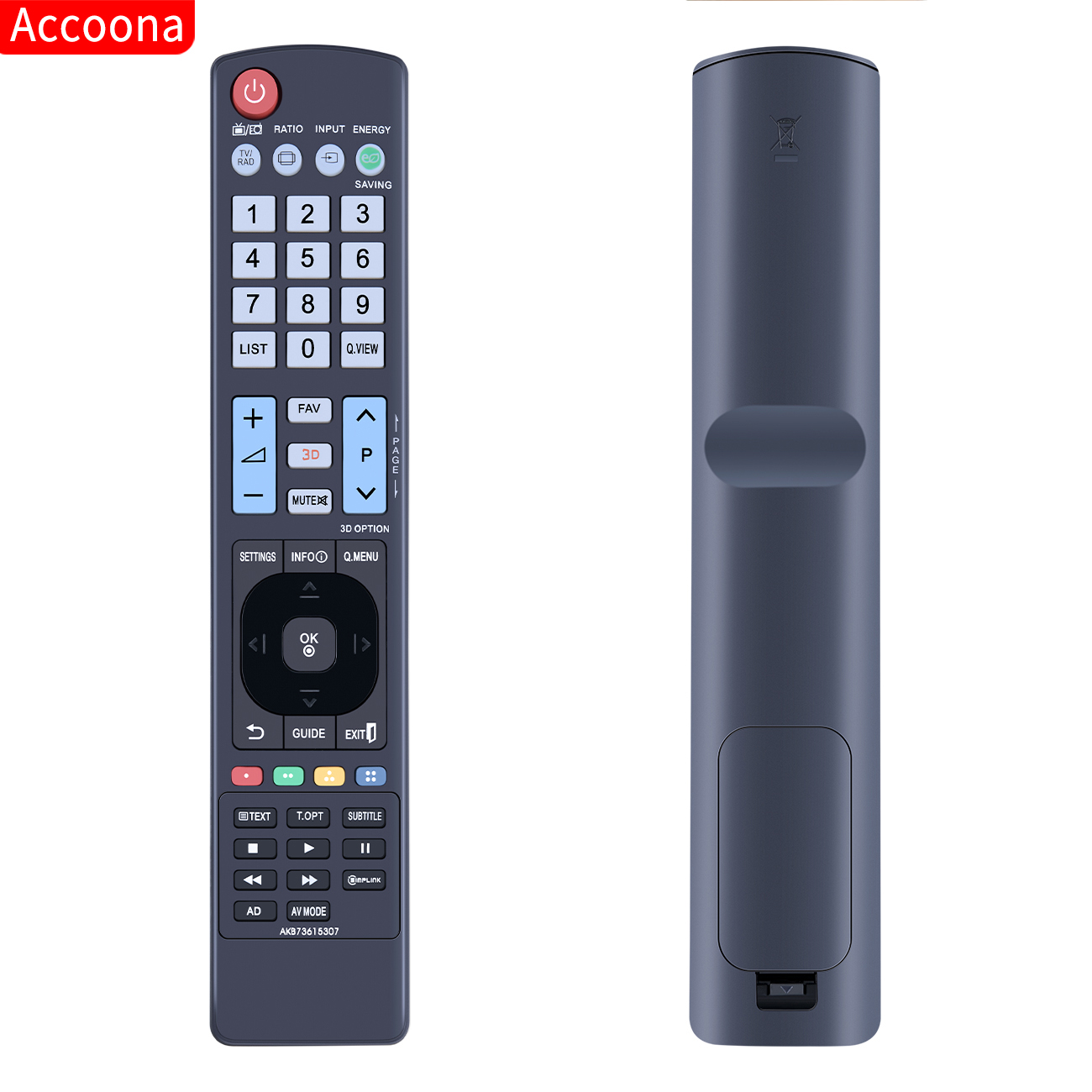 AKB73615307 Replaced Remote for TV 55LM615T-ZE 32LM611S 47LM615S 32LM6400