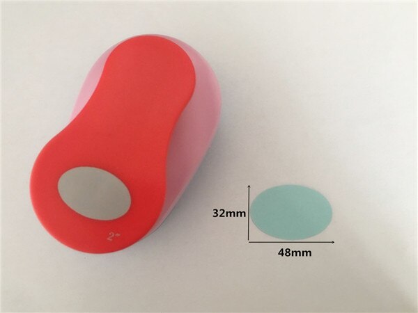 Perforadora De forma ovalada para manualidades, Cortador De Papel Ovalado De 10mm-76mm, para álbum De recortes, bricolaje, elipse, Perfurador,: 1pc 48x32mm