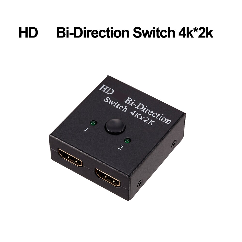 4K Hdmi-Compatibel Splitter Schakelaar 1X2 2X1 Split 1 In 2 Out Versterker 1080P 4K X 2K Hdmi-Compatibel Switcher 2 Poorten Bi-Richting