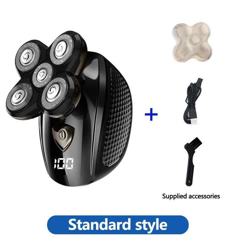 Electric Razor Electric Shaver Rechargeable Shaving Machine for Men Beard Razor Wet-Dry Dual Use Water Proof Fast Charging: 03