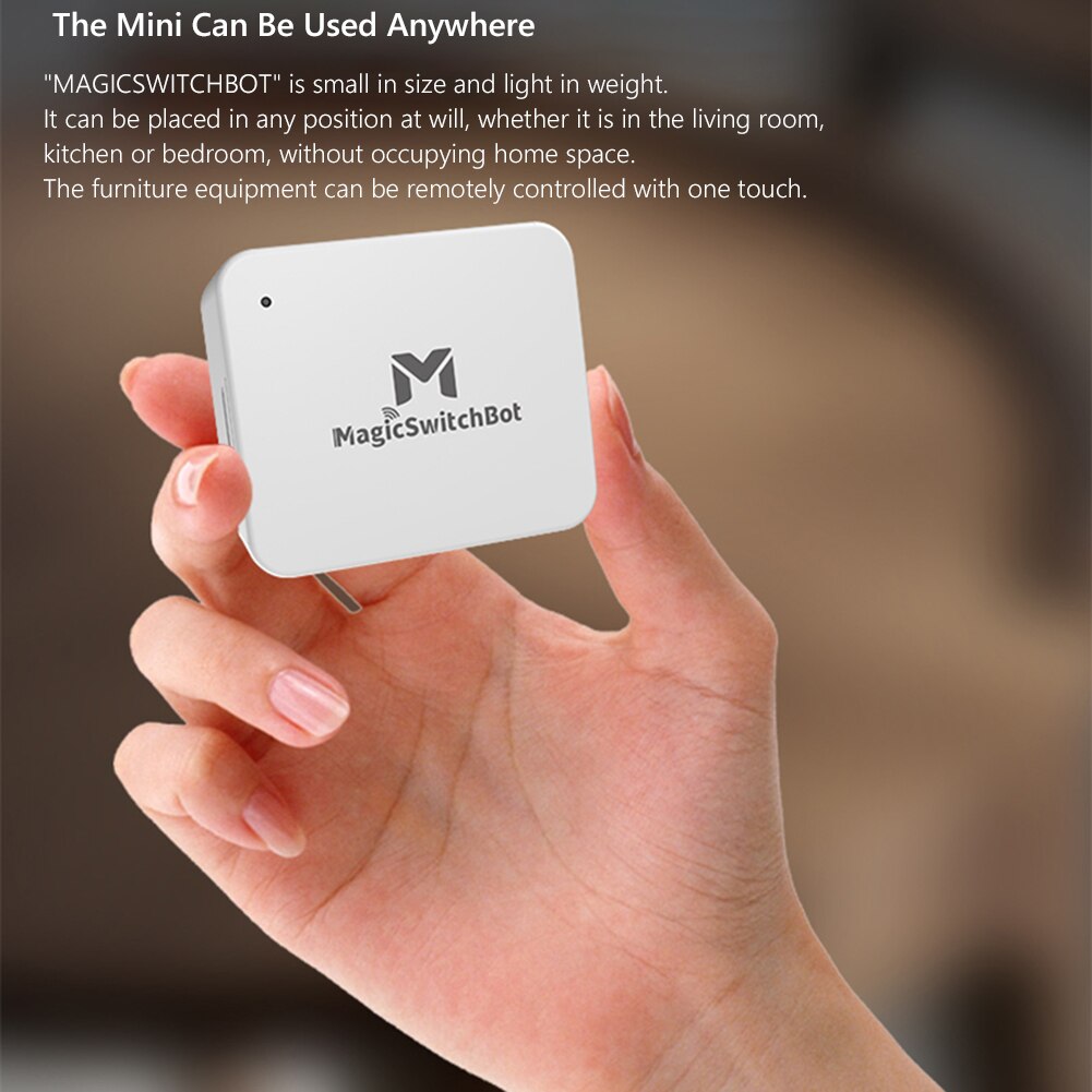 Bluetooth 5.0 Smart Switch Button Pusher for Garage Wall Light Switch App Timer Control