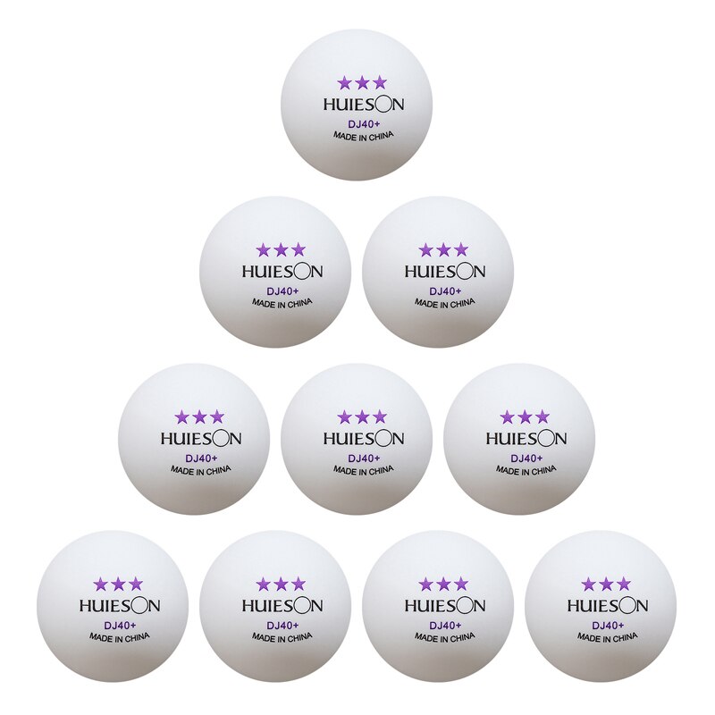 10/20/30/50 Uds. Pelotas de ping pong de 3 estrellas DJ40mm 2,8g pelotas de tenis de mesa blanco naranja amateur pelotas avanzadas para competición de entrenamiento diario: White 10pcs