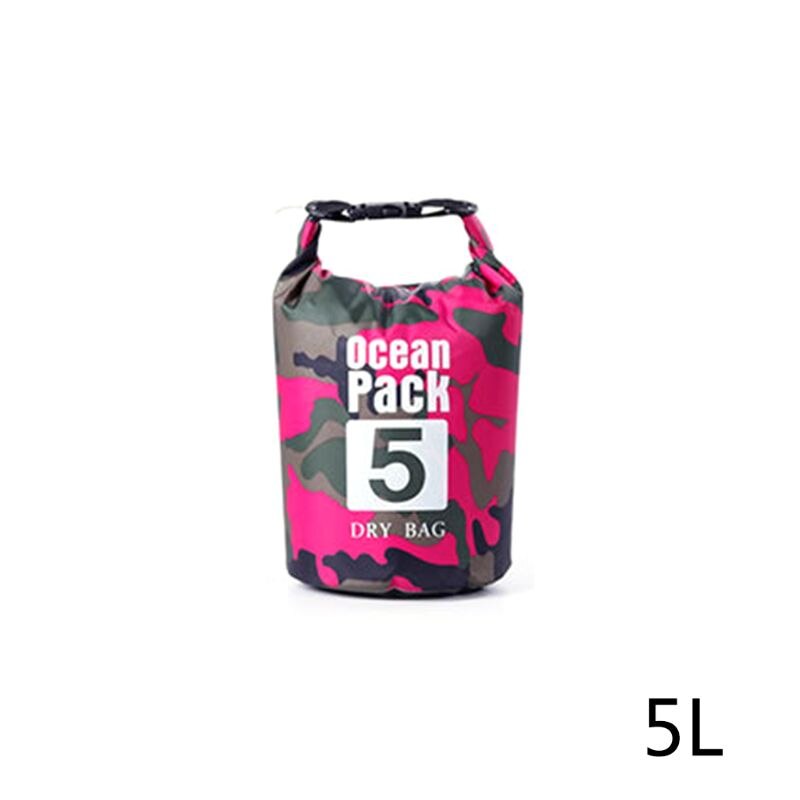 Vandtæt tørpose til kvinder mænd , 5l/10l/20l/30l rulle top let tør opbevaringstaske rygsæk til rejser ,4 farver: R -1