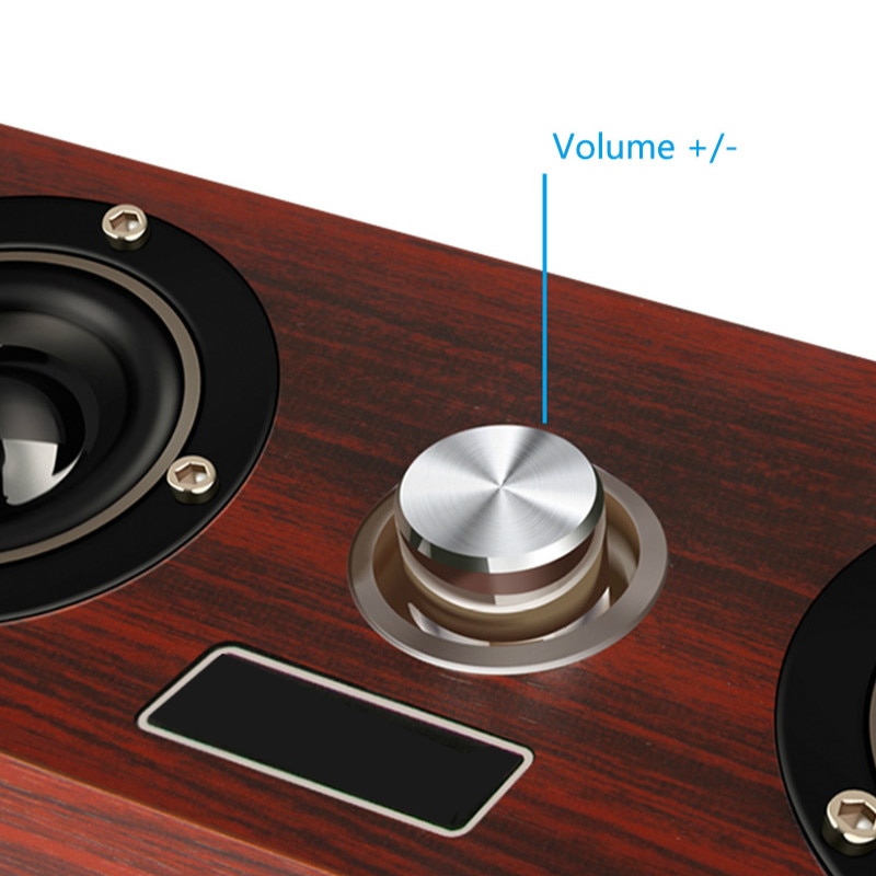 20W Portable Column Wireless Column Speaker Supports TF Card FM Radio Aux Subwoofer Soundbar for Computers and Home TVs, etc.