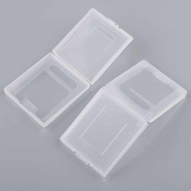 5Pcs Wit Plastic Game Card Case Game Cartridge Gevallen Dozen Voor Nintendo Gameboy Gbc 63*68mm