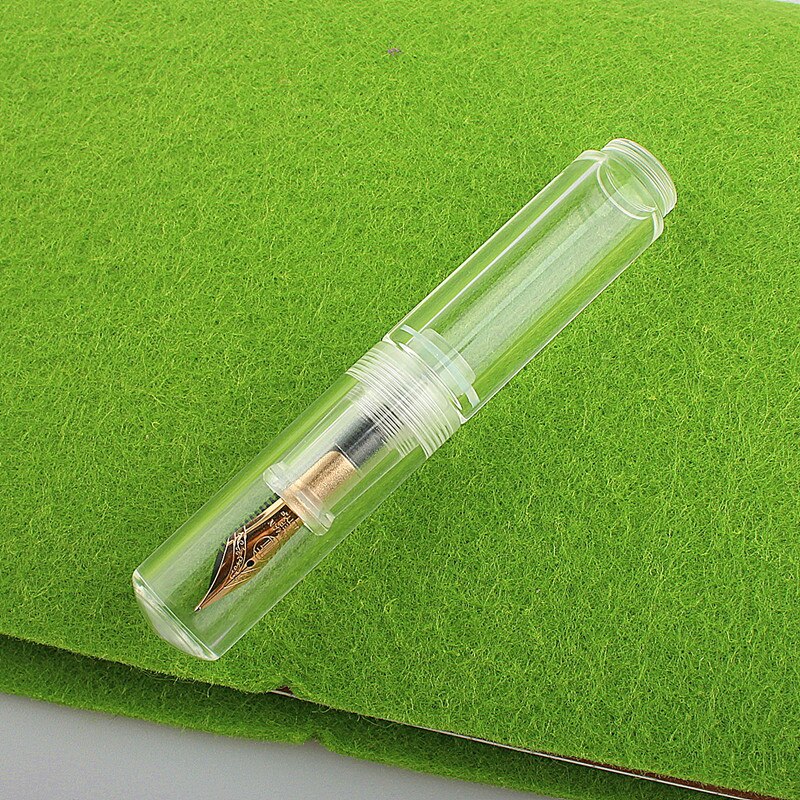 Transparent Mini Transparent Pocket-Size Eyedropper Fountain Pen Ink Pen