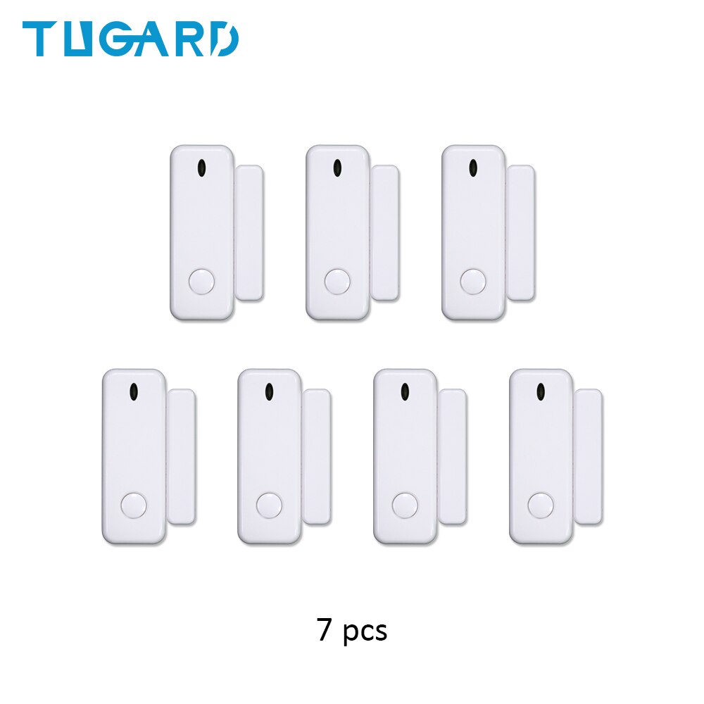 Tugard  d10 mini vindue dør alarm sensor 433 mhz trådløs dørlås kontakt tilbehør til sikkerhedsalarm vært: Yk -008-d10-7 stk