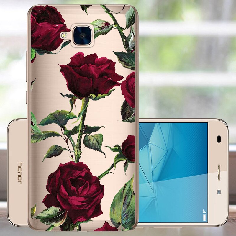 Fanatu huawei honor 5c hoesje geen vingerafdrukgat ru versie achterkant beschermhoes voor huawei honor 5c zacht tpu siliconen 5.2 " funda: Cmg