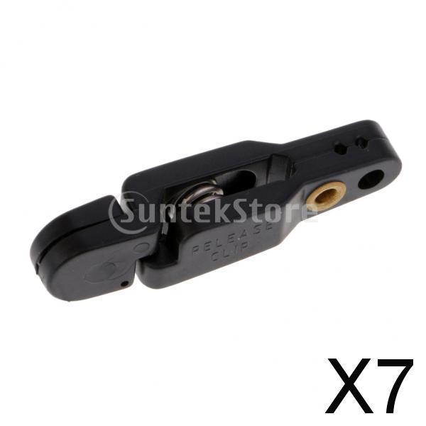 7 Stuks Snap Trolling Release Clips Voor Schaafmachine Board Offshore Downrigger In Ringen Vissen Accessoires: Black 7Pcs