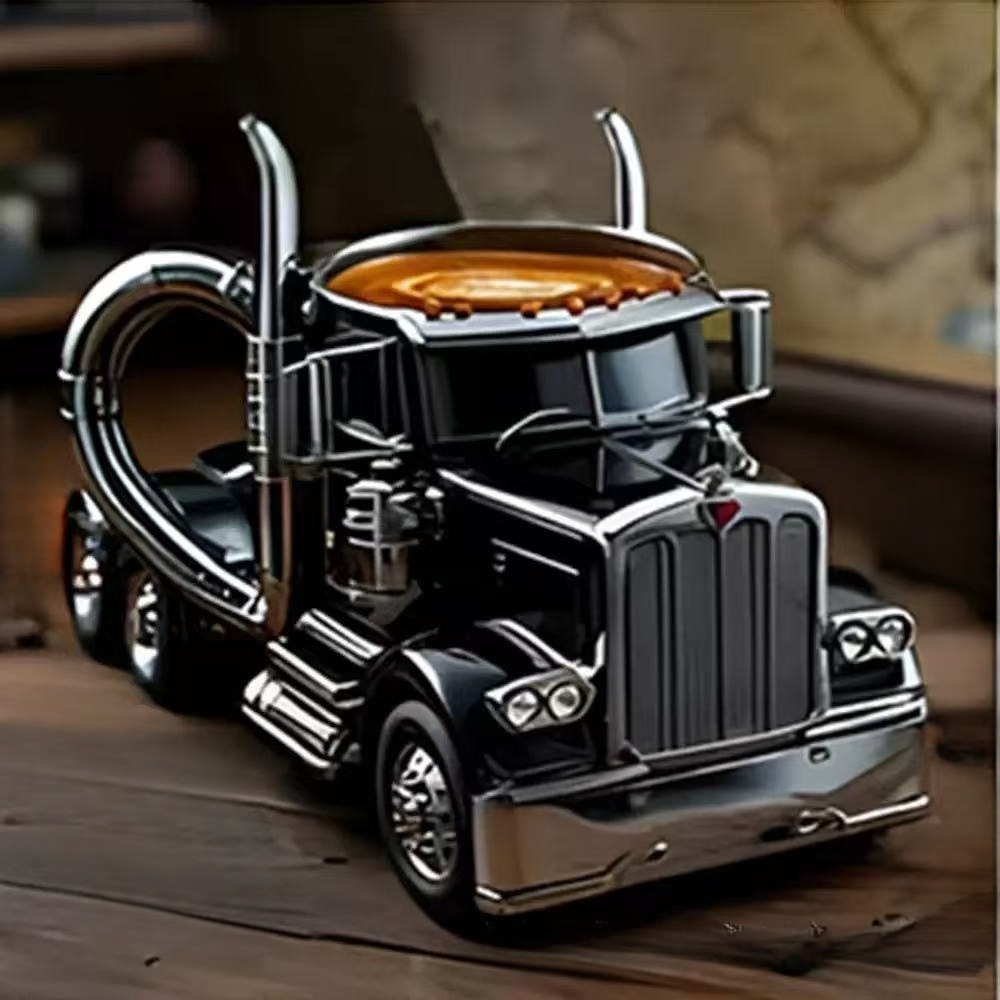 Resin Craft Truck Image Children's Adult Coffee Cup Mug Home Desk Desktop Car Decoration Ornament Birthday